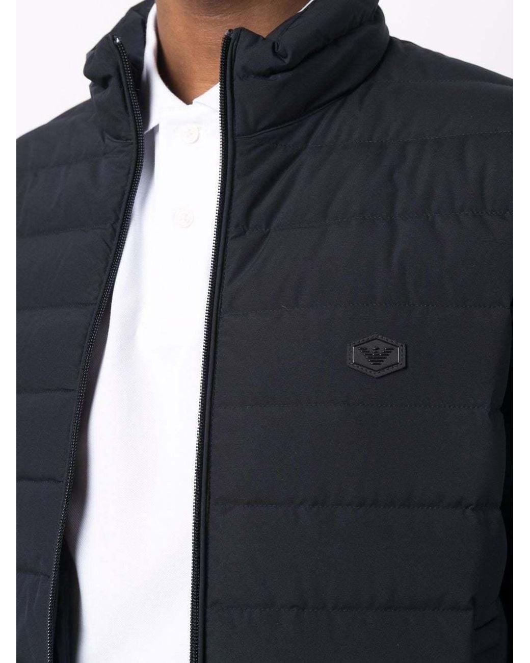 Emporio Armani Blue Down Jacket for men