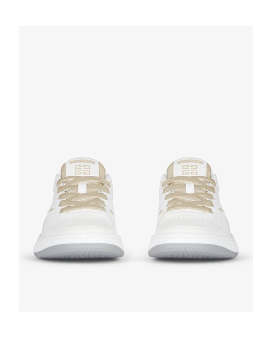 Givenchy White Lace Up Sneakers
