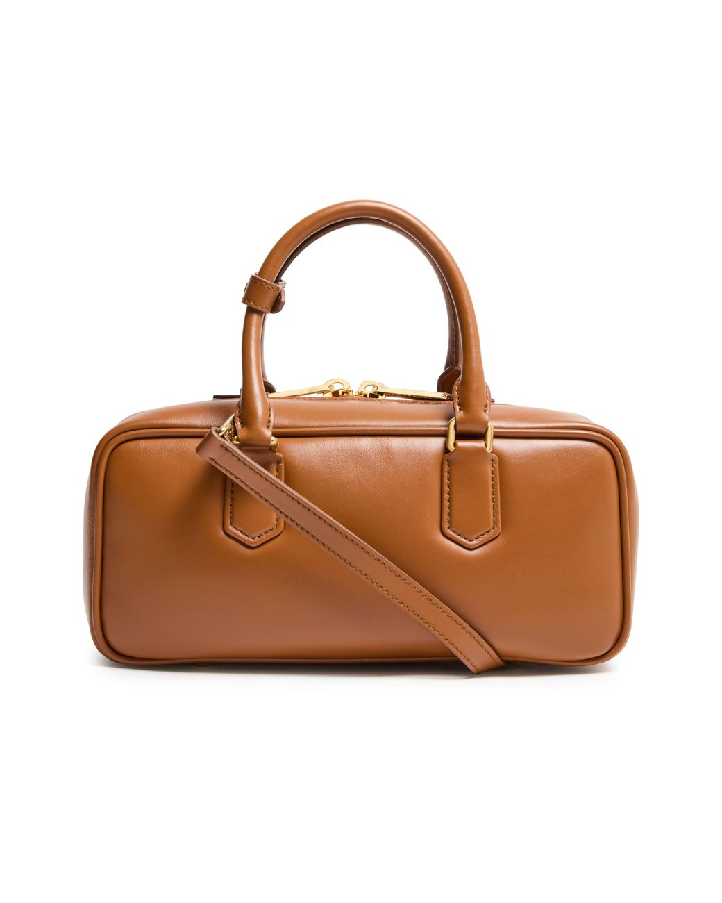 Miu Miu Brown Arcadie Leather Handbag