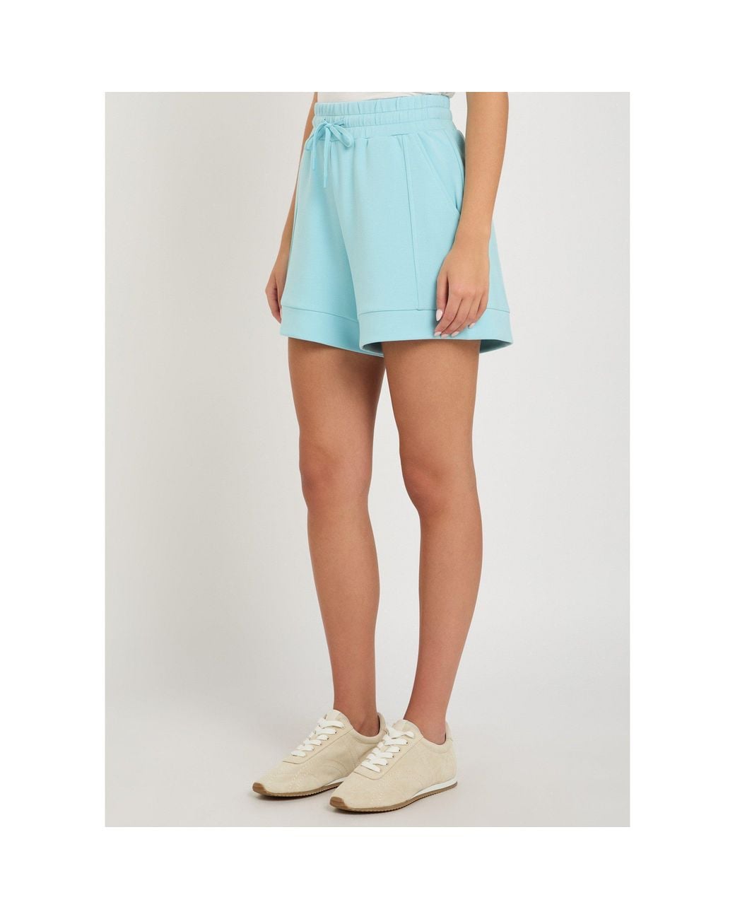 Varley Blue Comfortable Drawstring Shorts