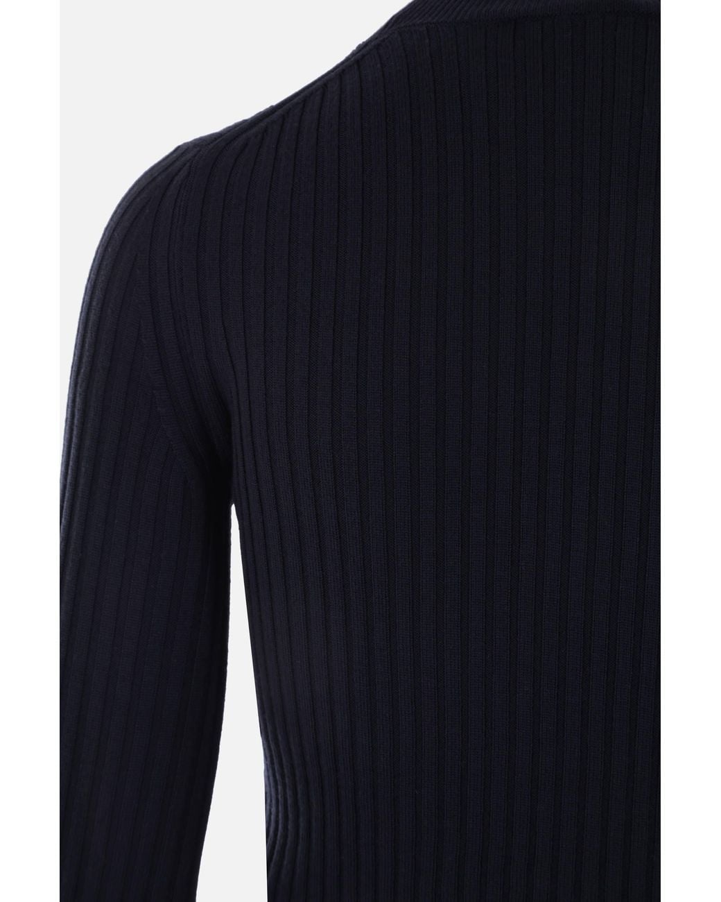 Chloé Blue Chloé High-Neck Knitted Jumper