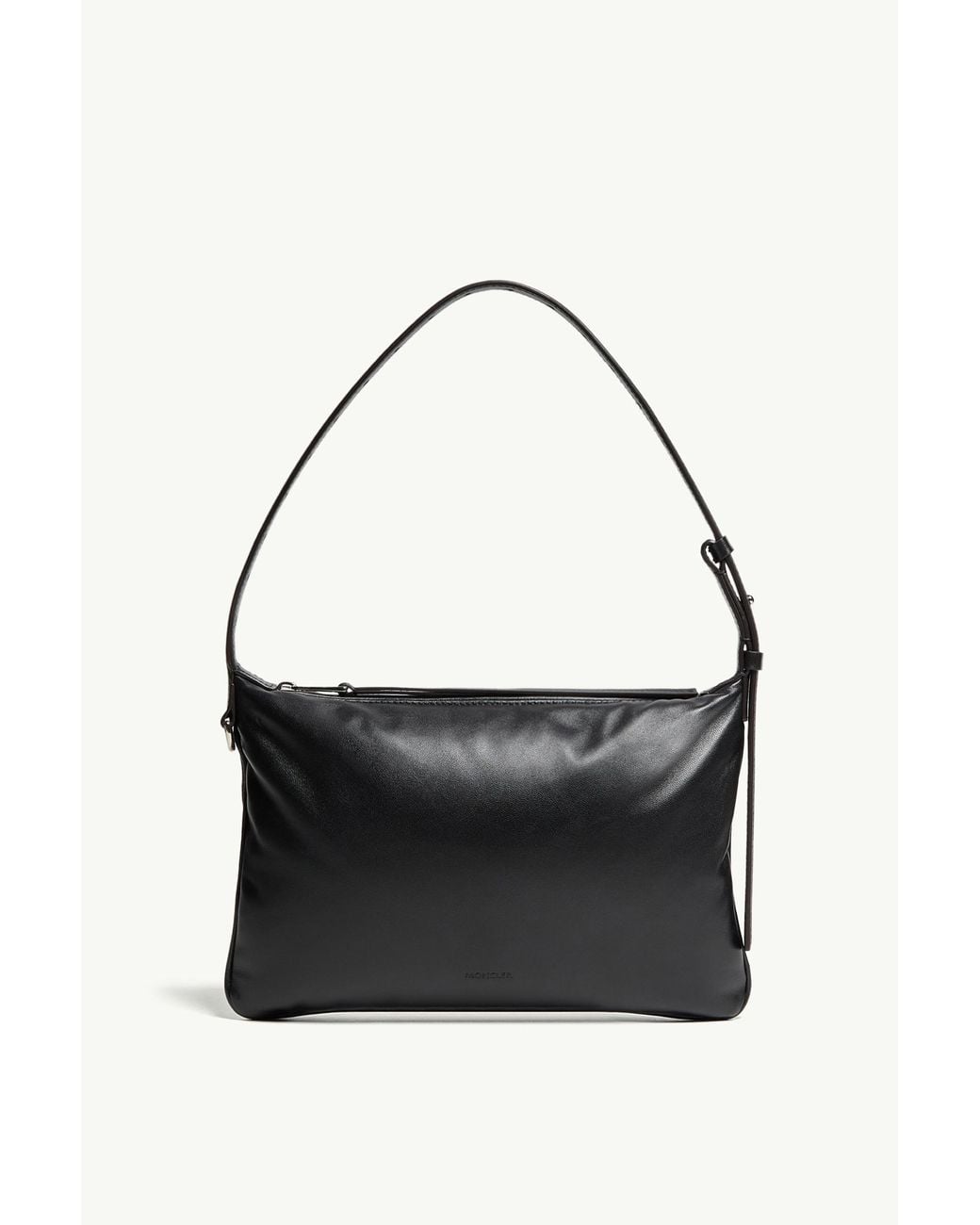 Moncler Black Vetta Zip-Up Shoulder Bag