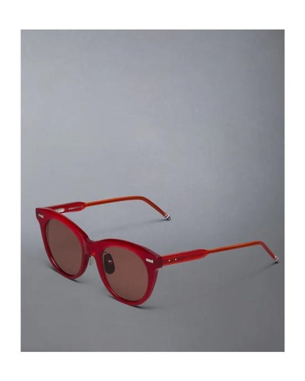 Thom Browne Purple Acetate Cateye Sunglasses for men