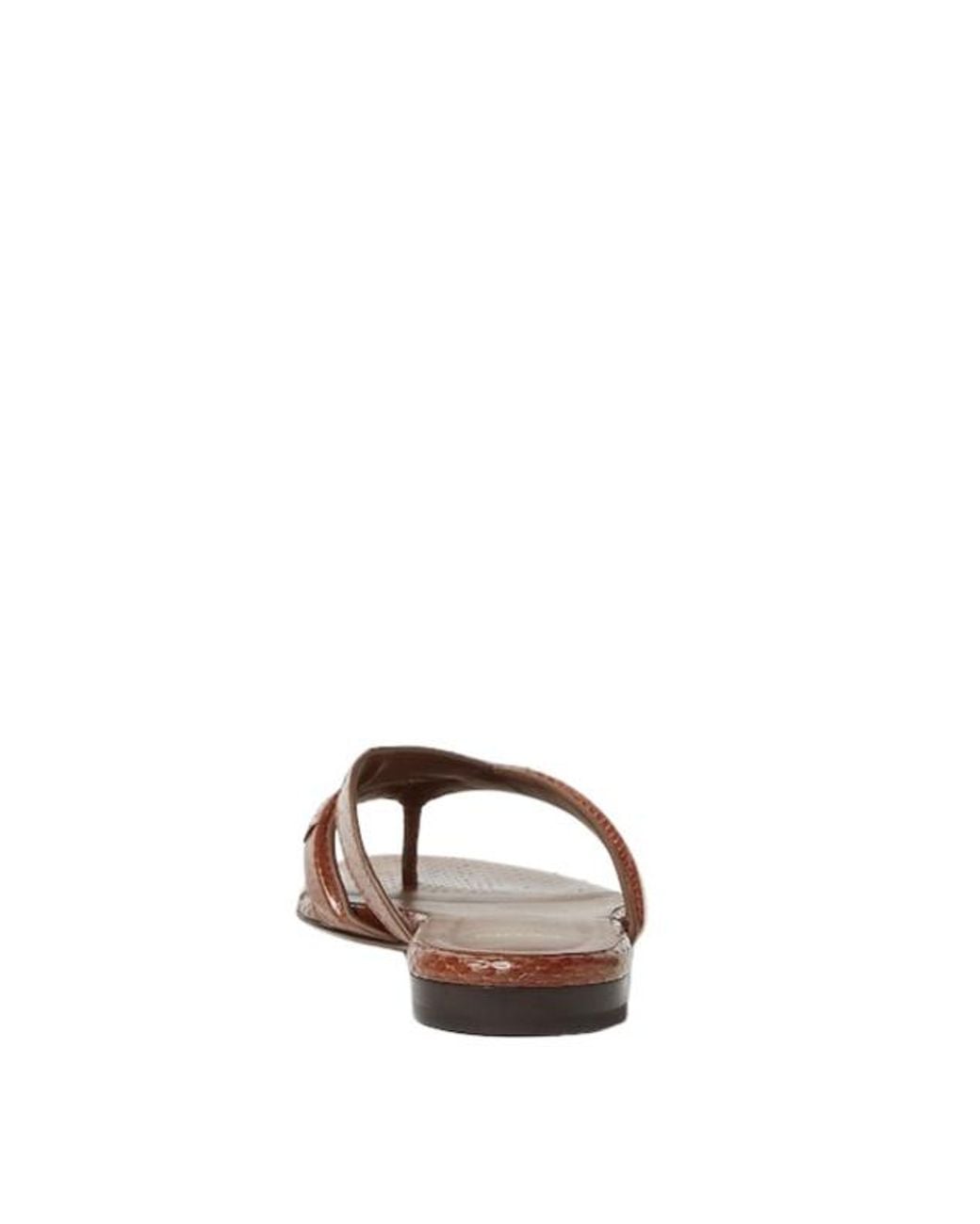 Fendi Brown Fling Flatform Flip-Flops