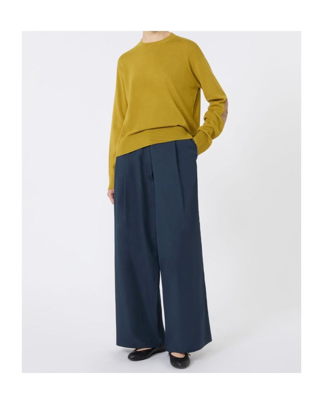 Max Mara Yellow Eco Crewneck Jumper
