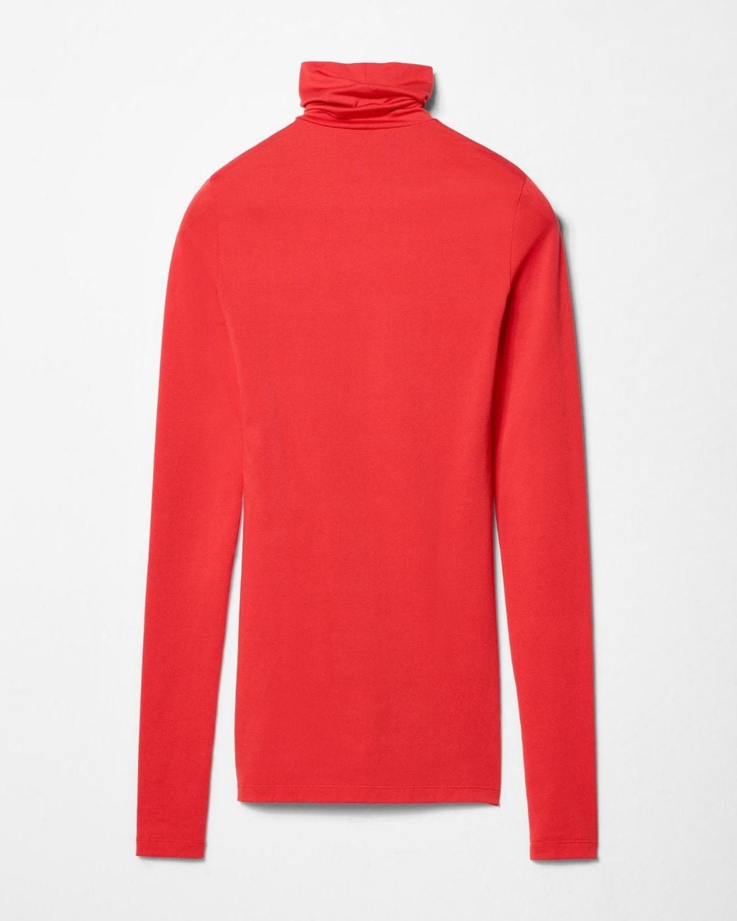 Céline Red Cotton Jersey Turtleneck