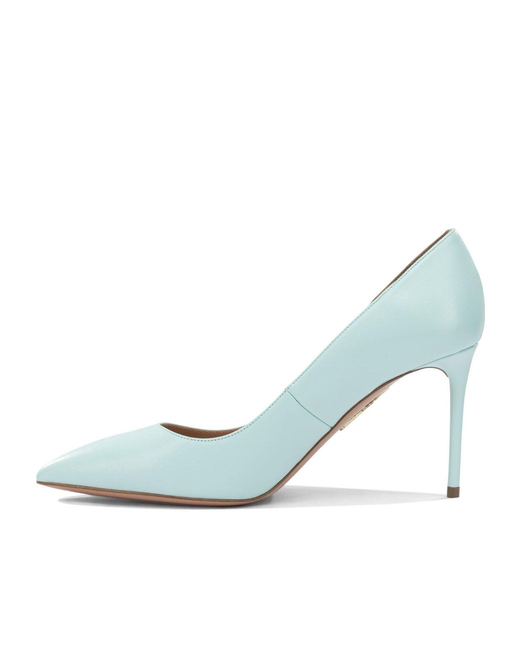 Aquazzura White Purist Pump 85 Leather Stiletto Pumps