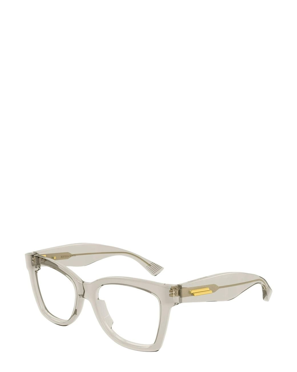 Bottega Veneta White Eyewear Butterfly Frame Glasses