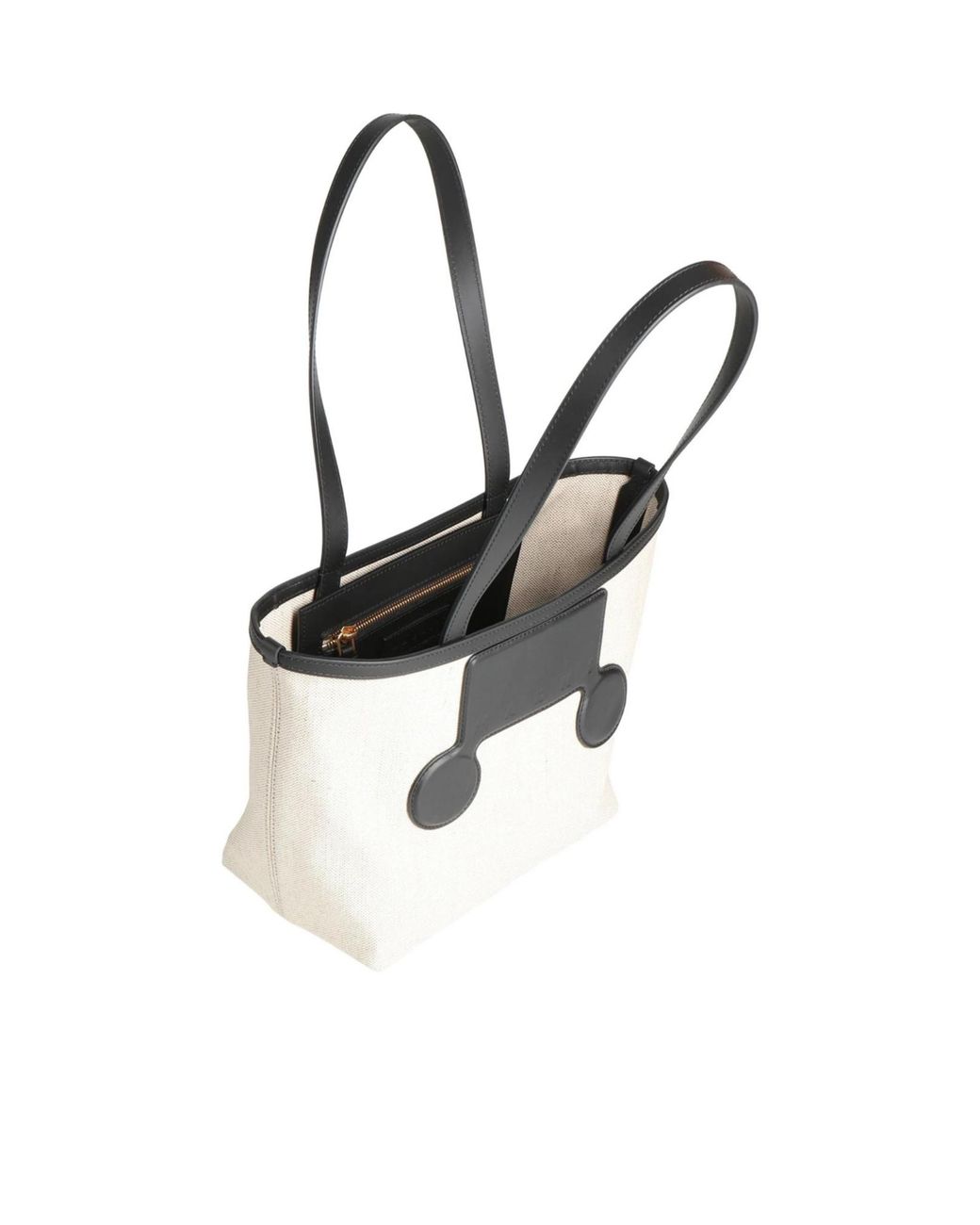 Marni White Two-Tone Handbags