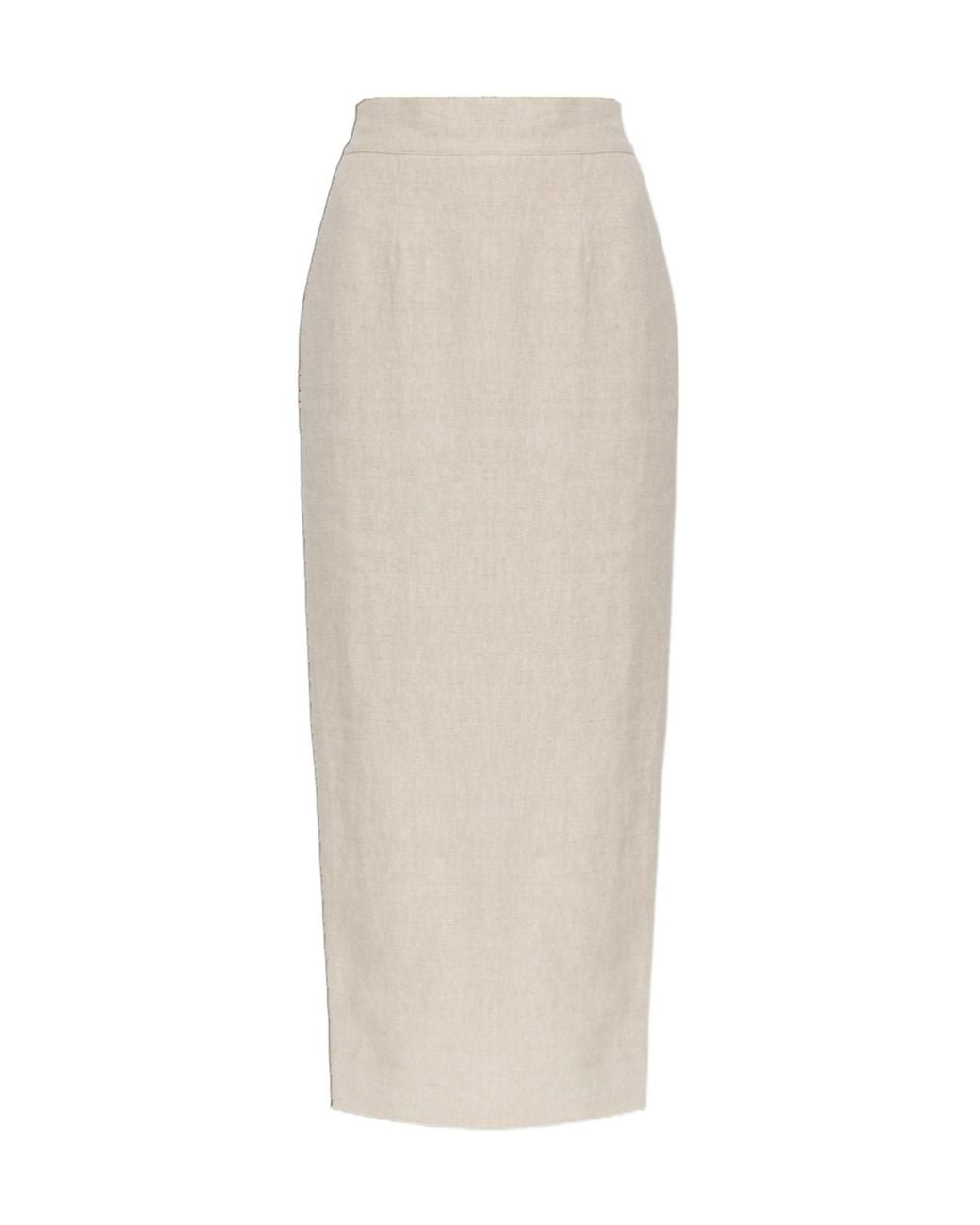 Posse White Emma Midi Skirt