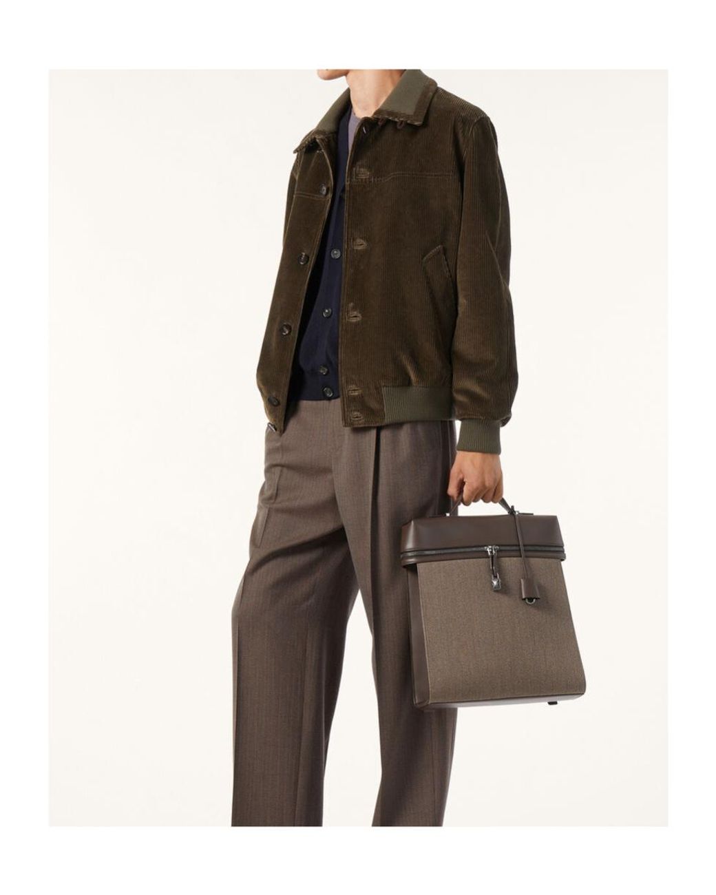 Loro Piana Brown Apos;S Maremma Corduroy Bomber Jacket for men