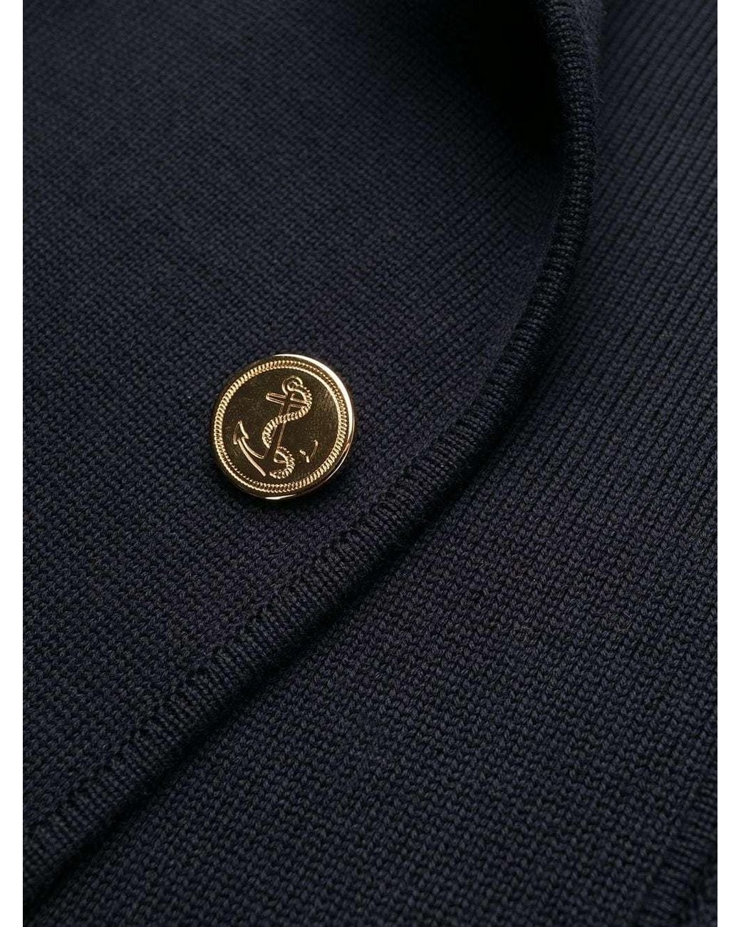 Thom Browne Blue 4-Bar Knitted Blazer for men