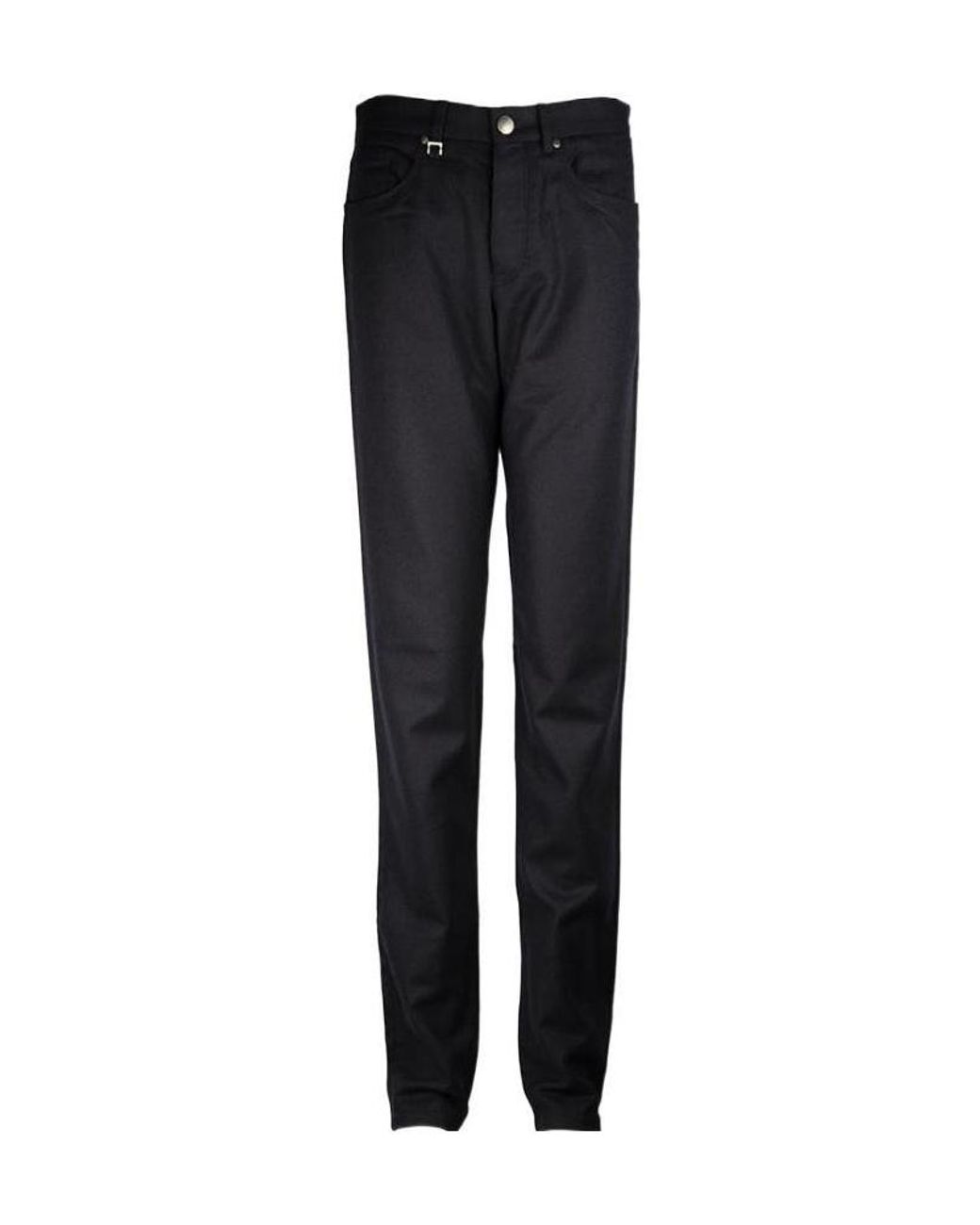 Zegna Black Logo Casual Pants for men