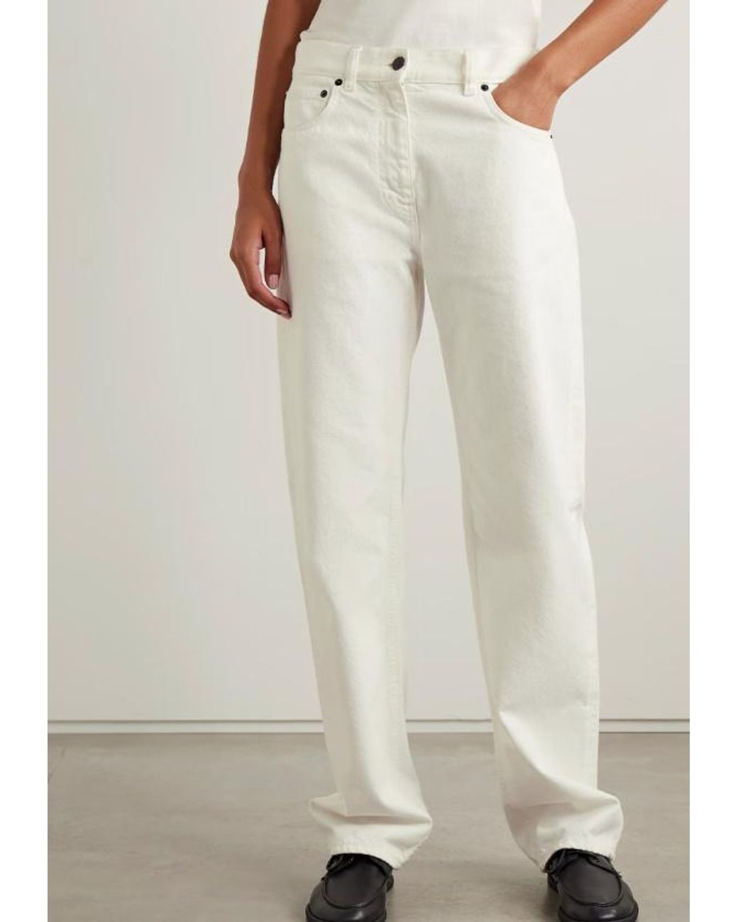 The Row White Burty Jeans
