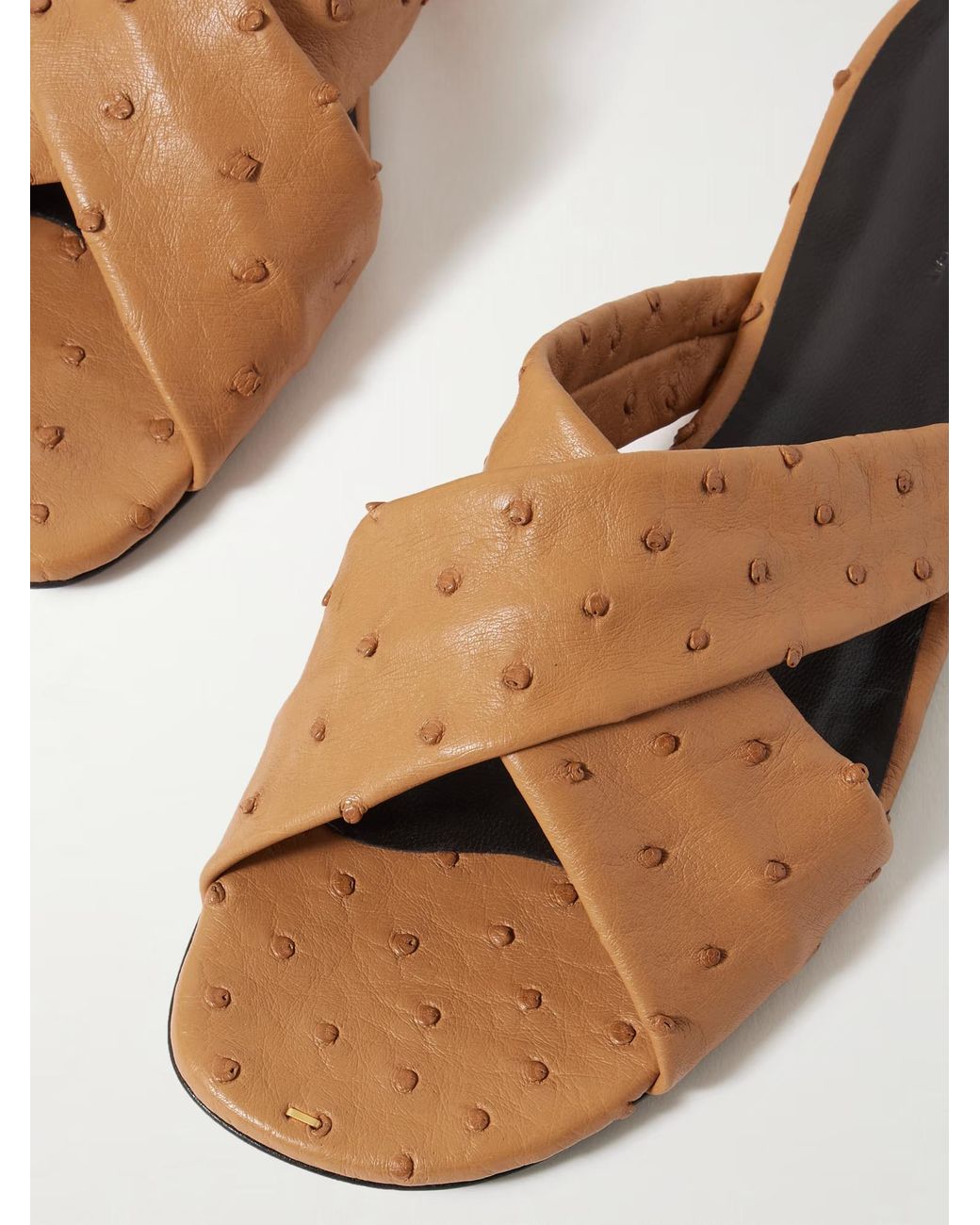 Khaite Brown Liria Slippers