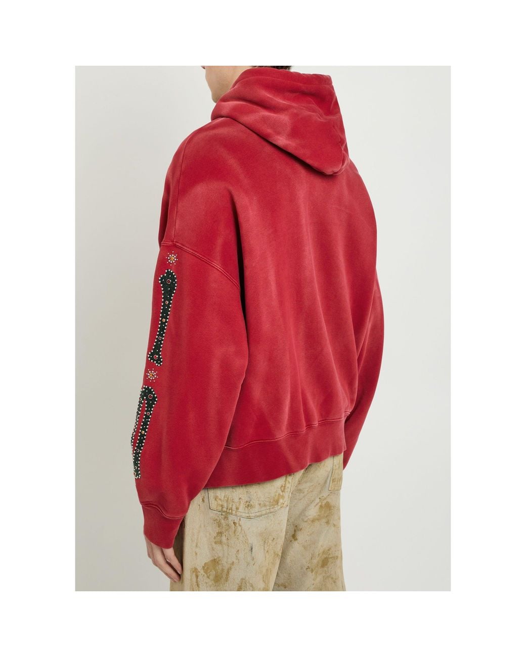 Amiri Red Cotton Sweatshirt for men