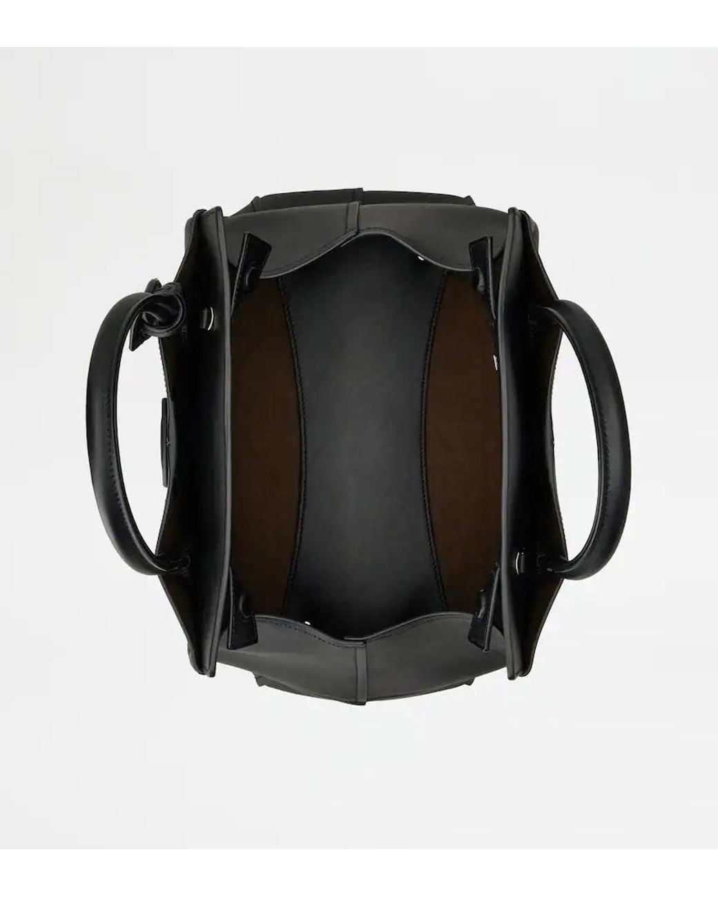 Tod's Black Sac Shopping En Cuir Petit