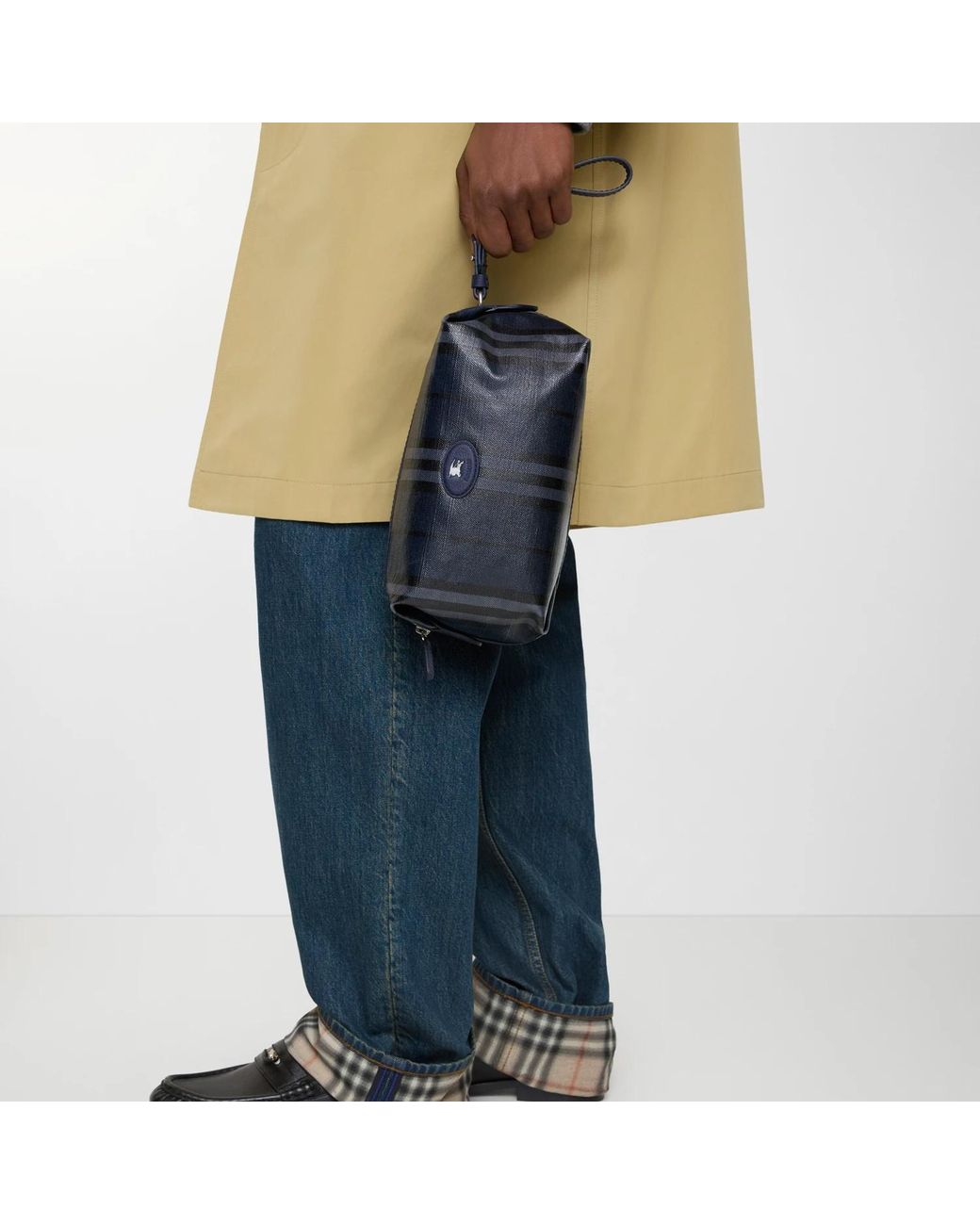 Burberry Blue Highlands Wash Bag for men
