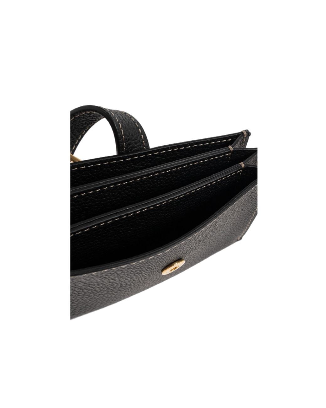 Tod's Black T Logo Flap Wallet