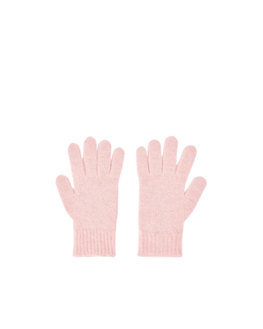 Vivienne Westwood Pink Knitted Five-Finger Gloves