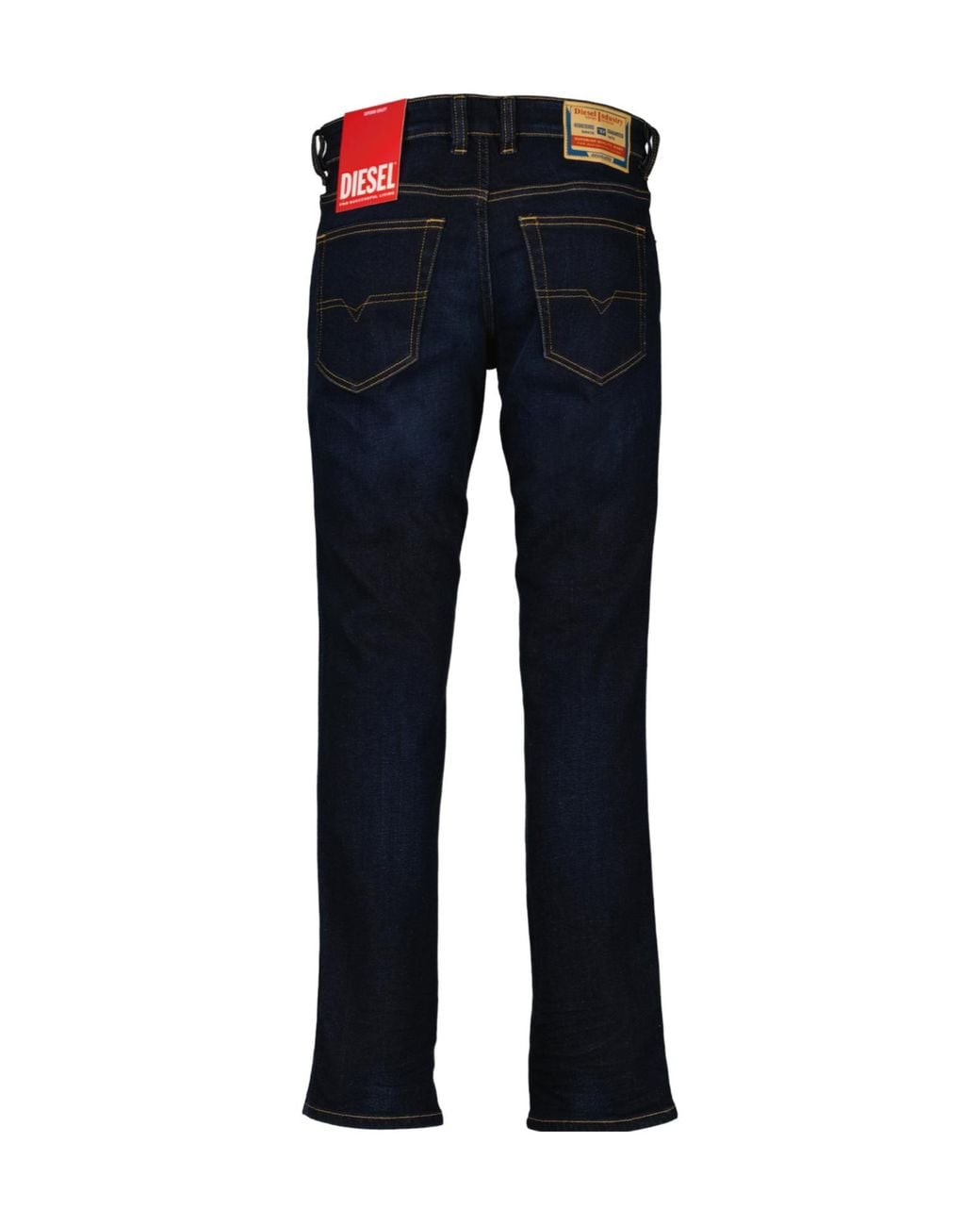 DIESEL Blue Logo Patch Jeans for men