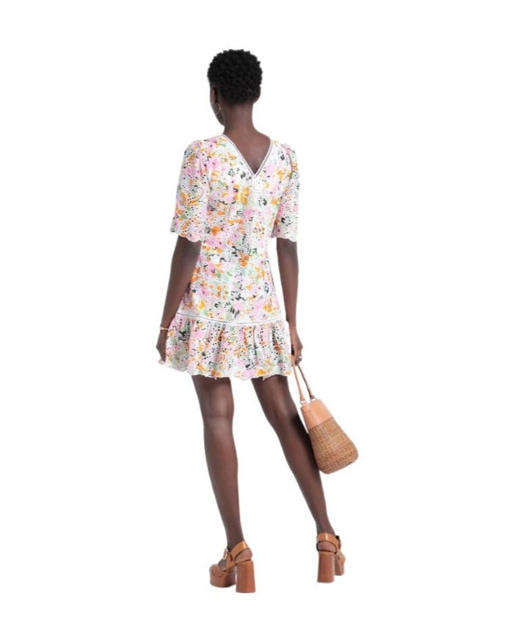 MAX&Co. White Floral Dress