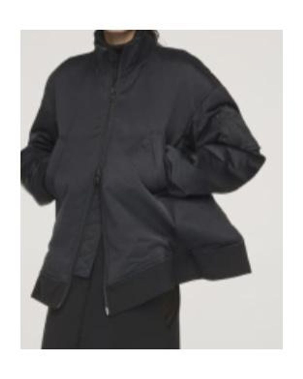 Y-3 Blue Zip-Up Bomber Jacket