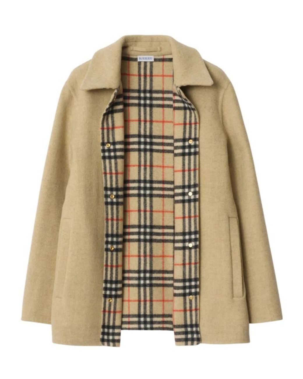 Burberry Natural Wool Double-Faced Overshirt