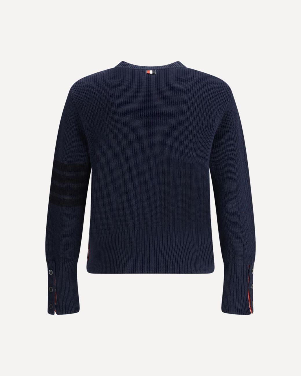 Thom Browne Blue Bar Knitted Jumper for men