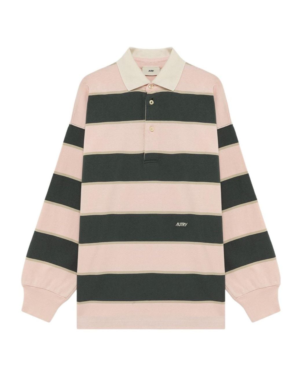 Autry Multicolor Striped Long-Sleeve Polo Shirt for men