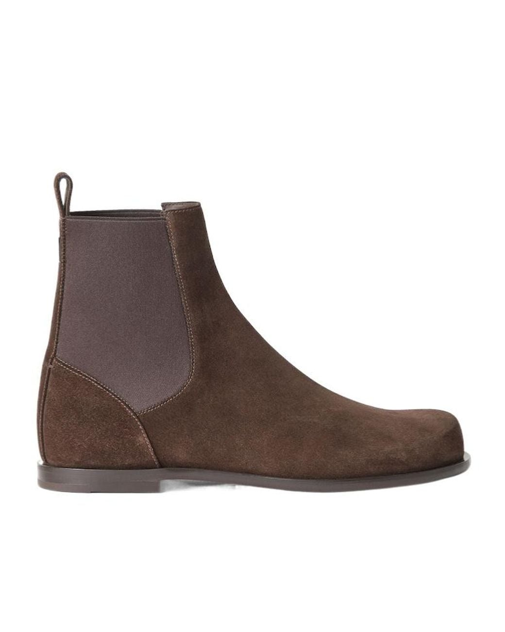 Fendi Brown Ff Squared Chelsea Boots for men