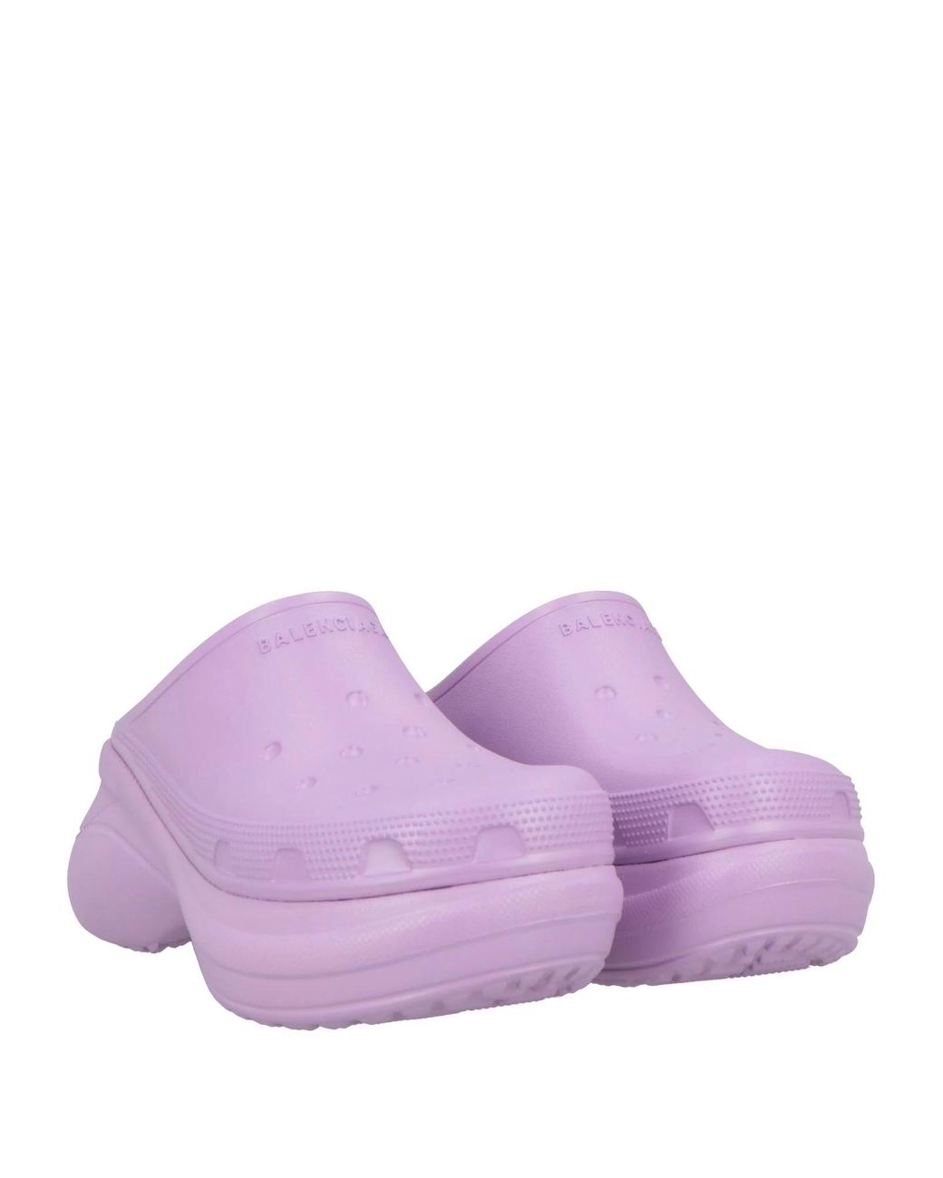 Balenciaga Purple Minimalist Rubber Mules