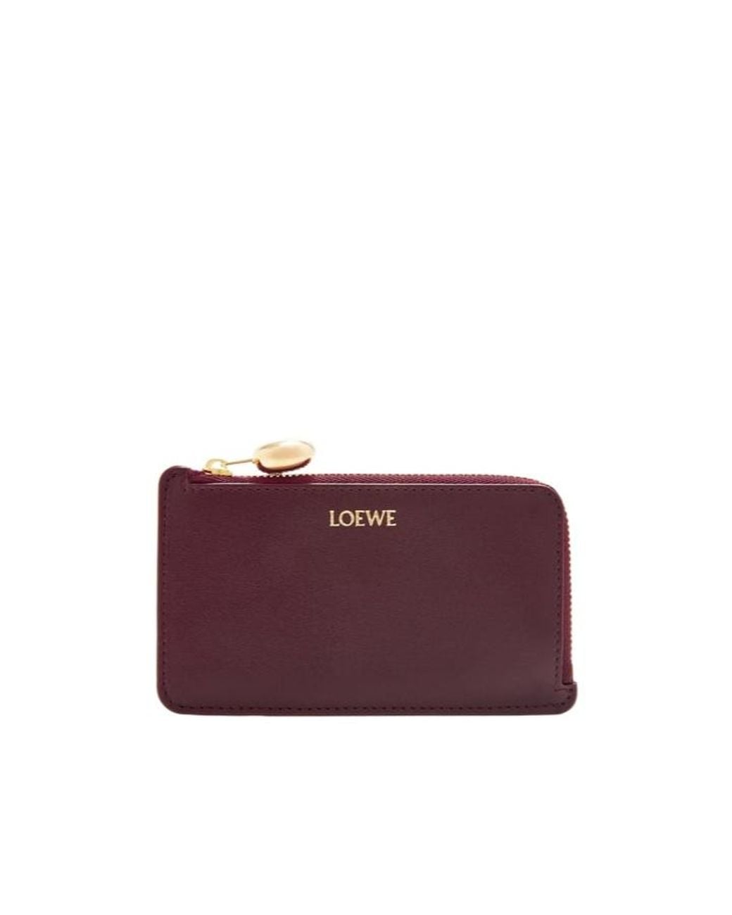 Loewe Purple Pebble Zipped Coin Cardholder