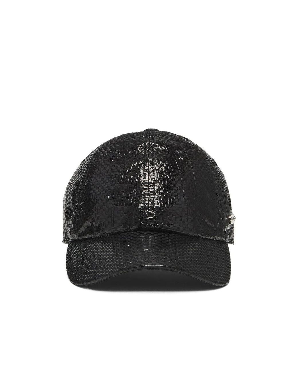 Alexander McQueen Black Pattern Tarp Cap for men
