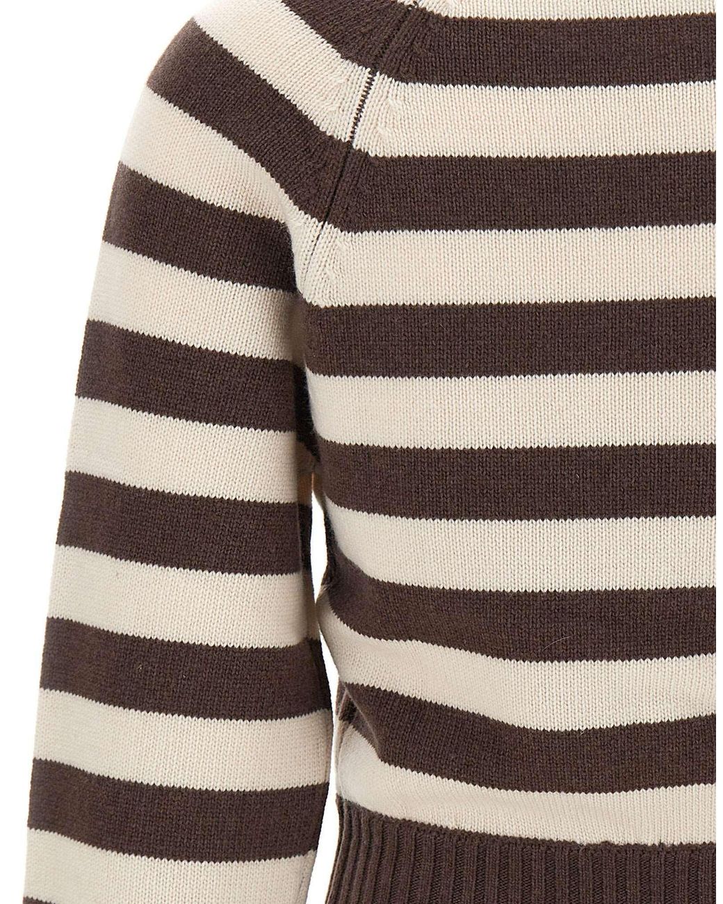 Sporty & Rich Brown Striped Sweater