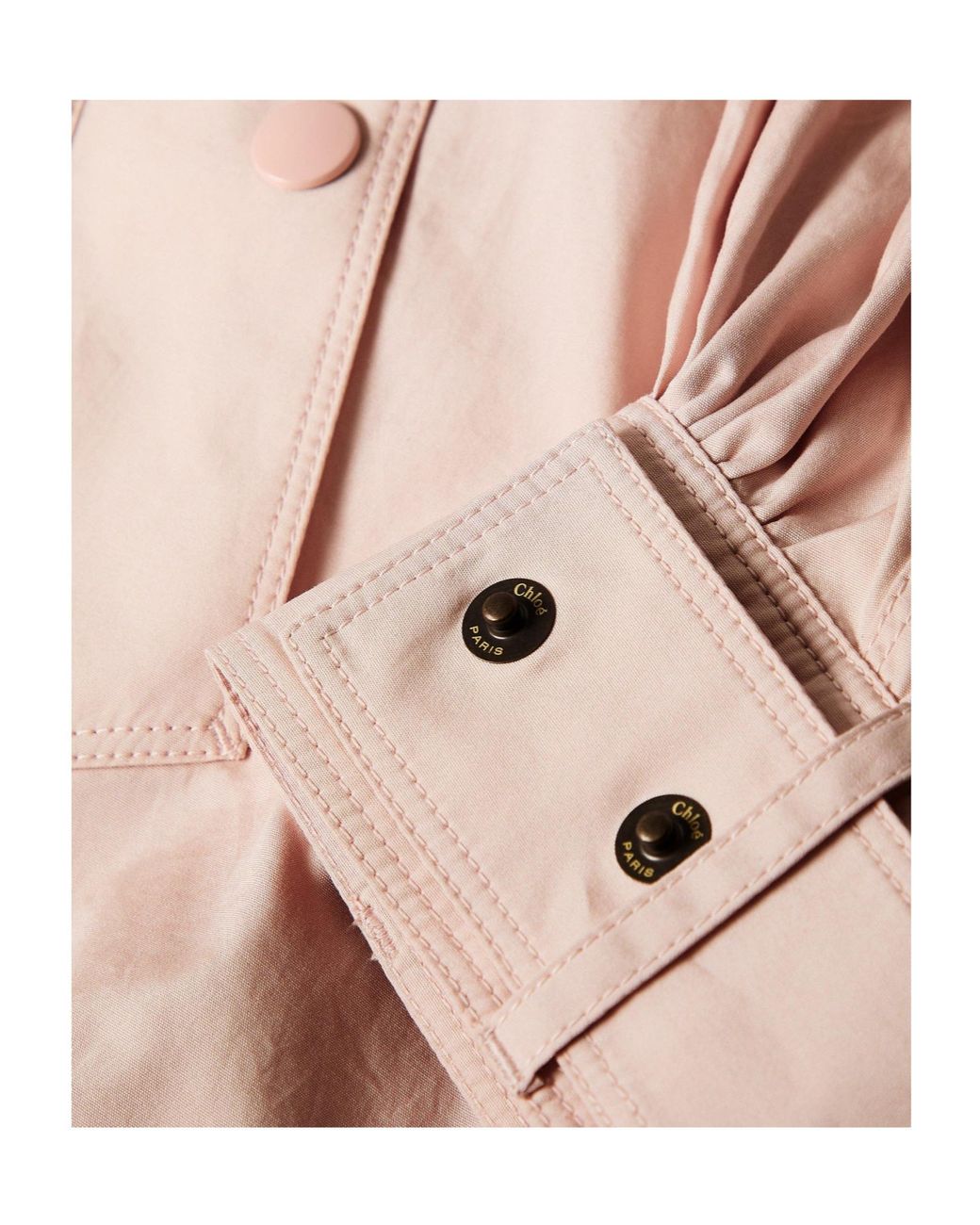 Chloé Pink High-Neck Coat