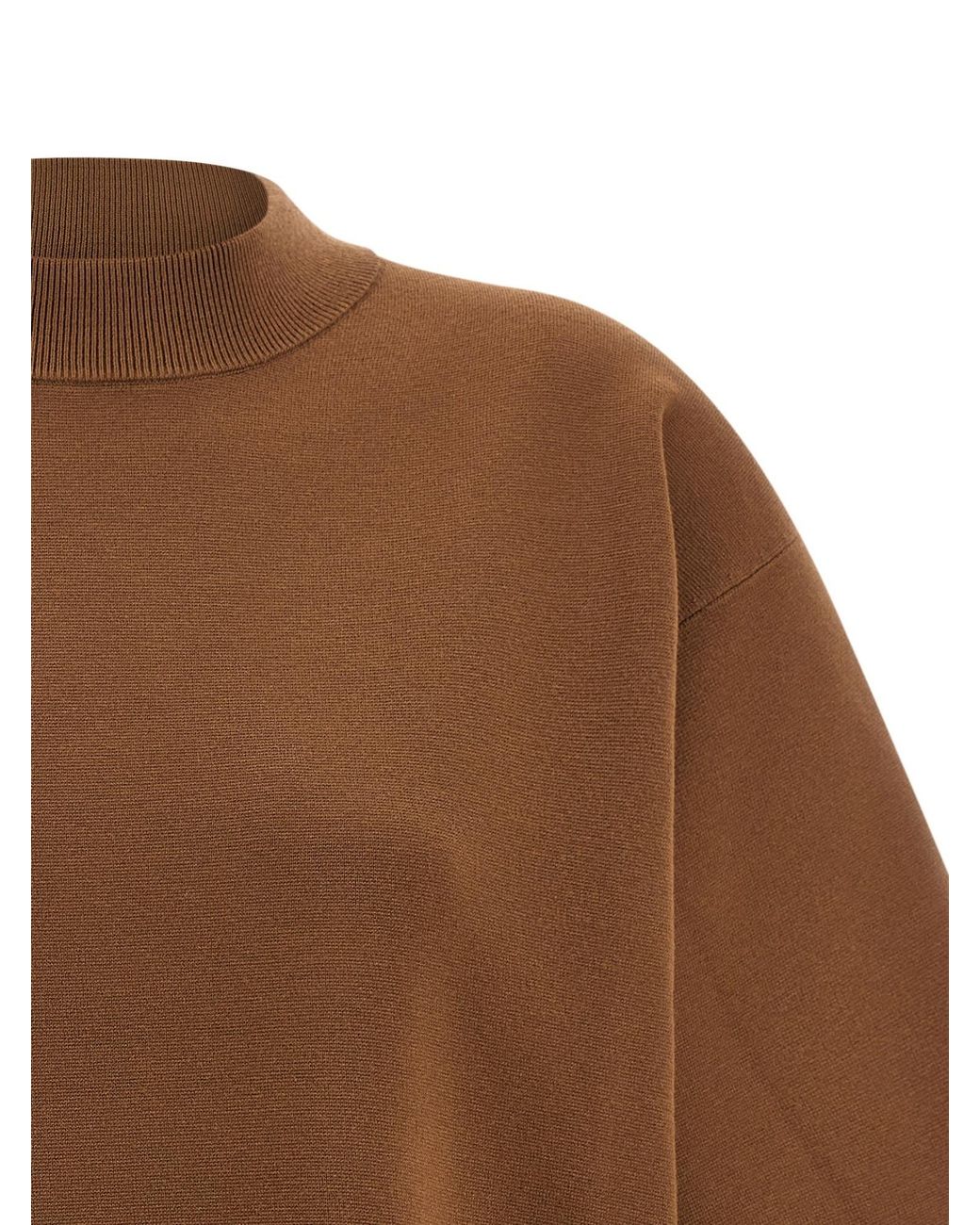 Max Mara Brown Crew Neck Top