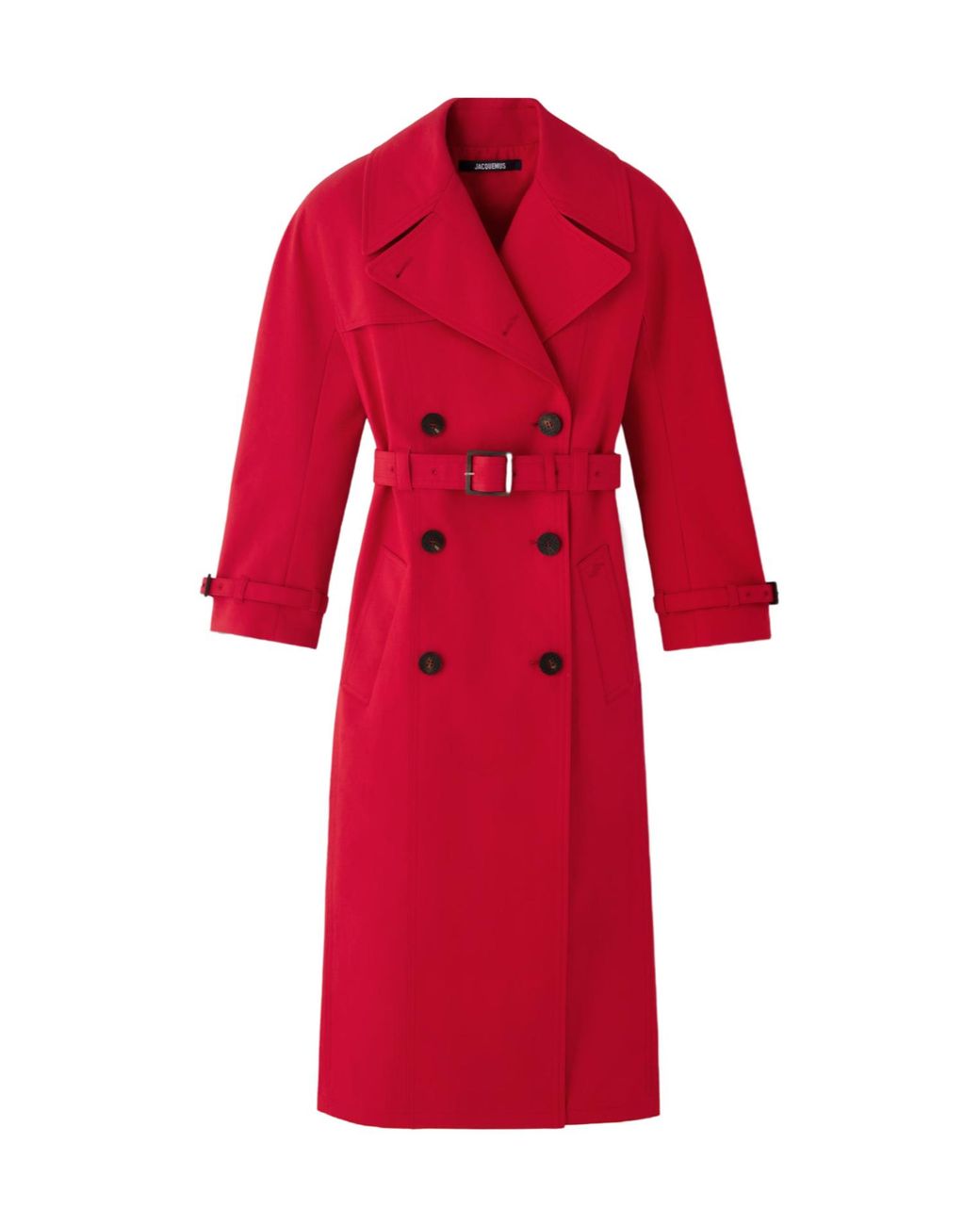 Jacquemus Red Citta Double-Breasted Trench Coat