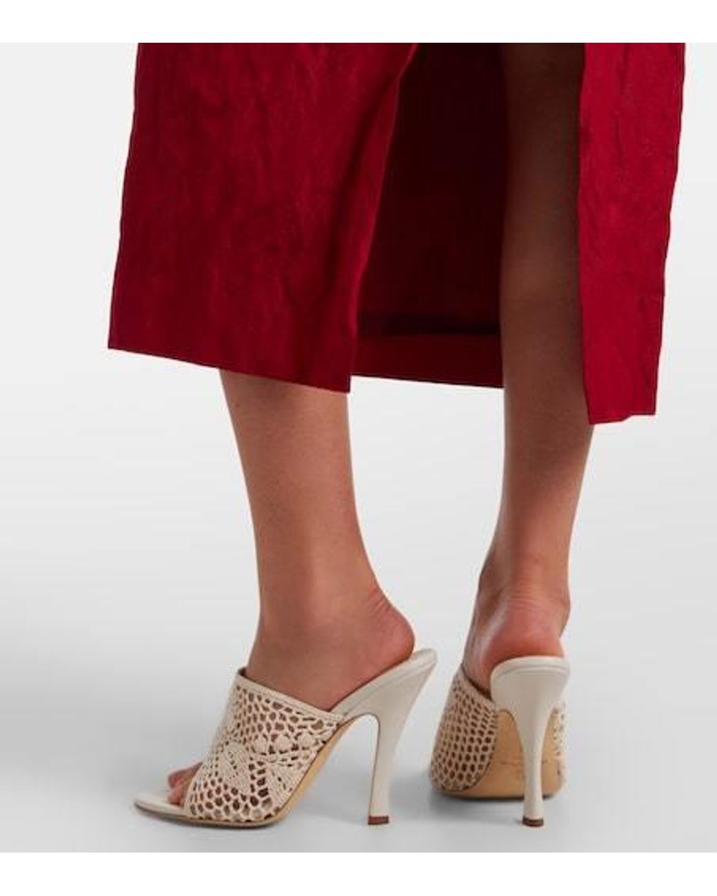 Magda Butrym Natural Crochet Mules