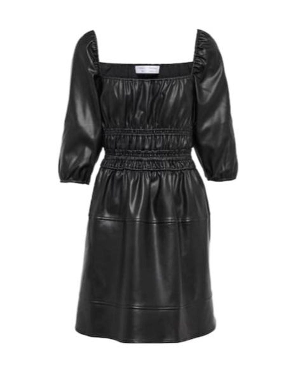 Proenza Schouler Black Leather Minidress