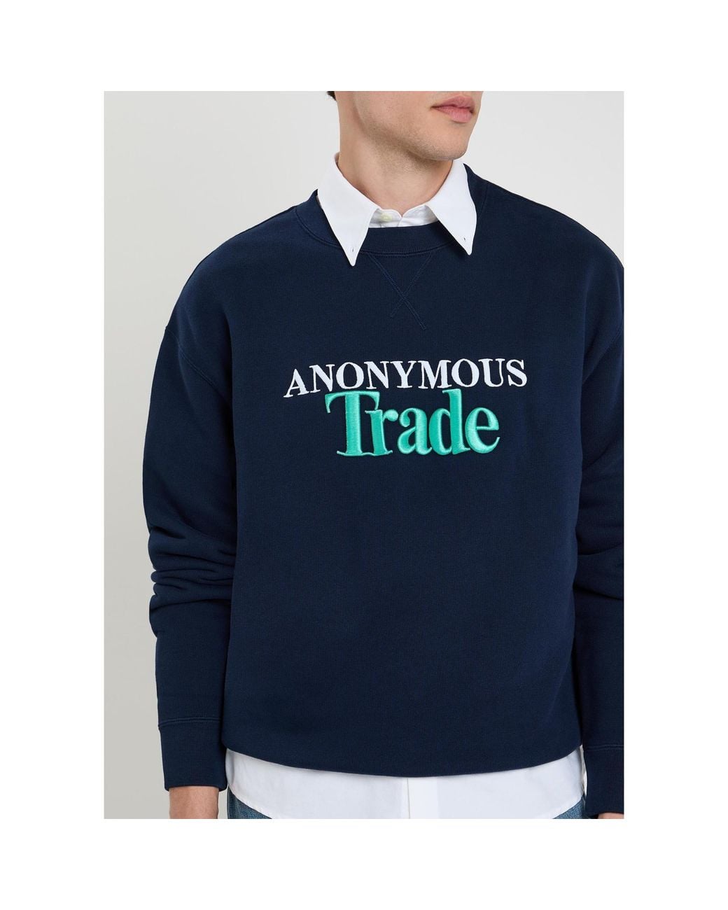 J.W. Anderson Blue Round-Neck Sweatshirt for men