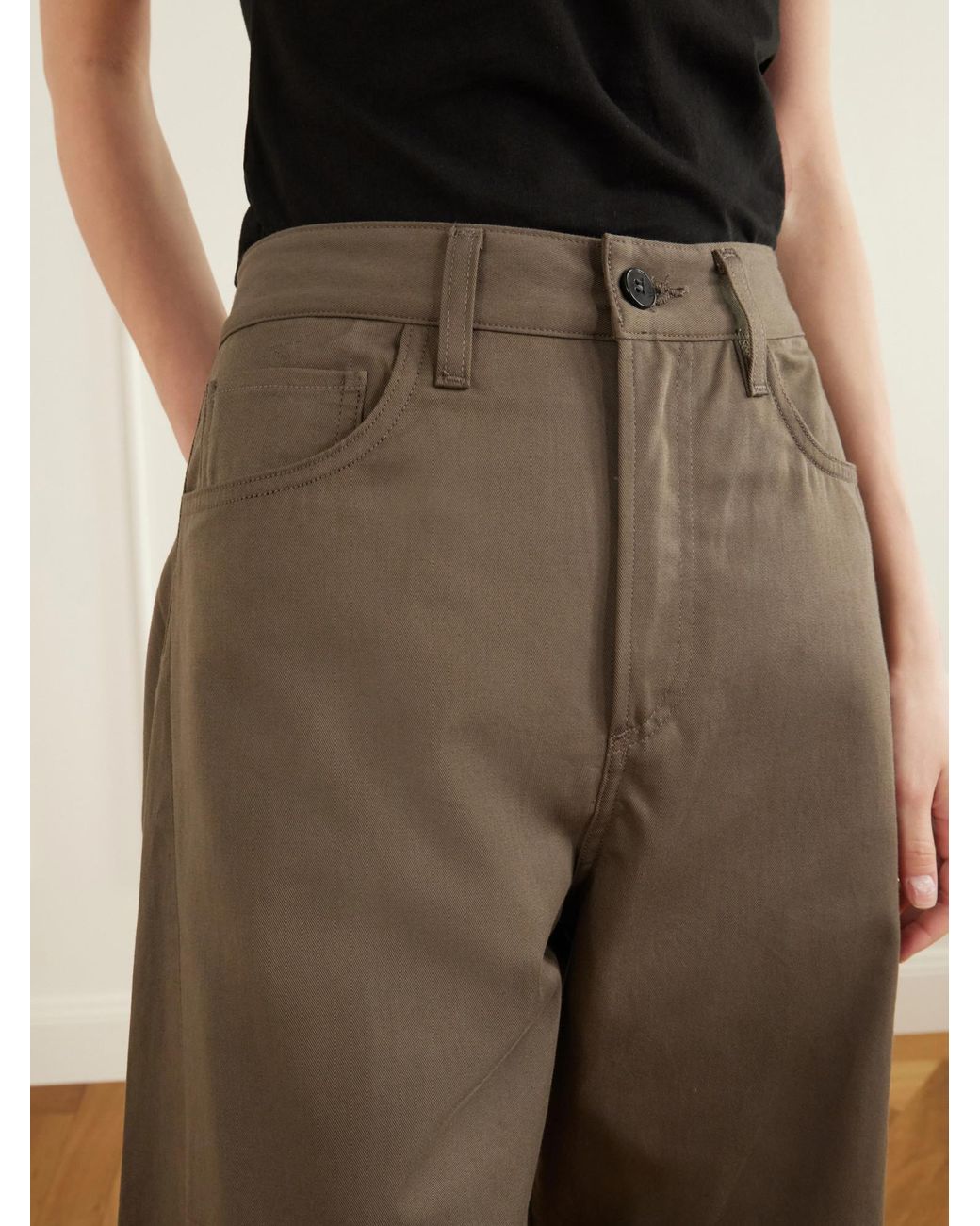 Agolde Brown Luna Wide-Leg Trousers