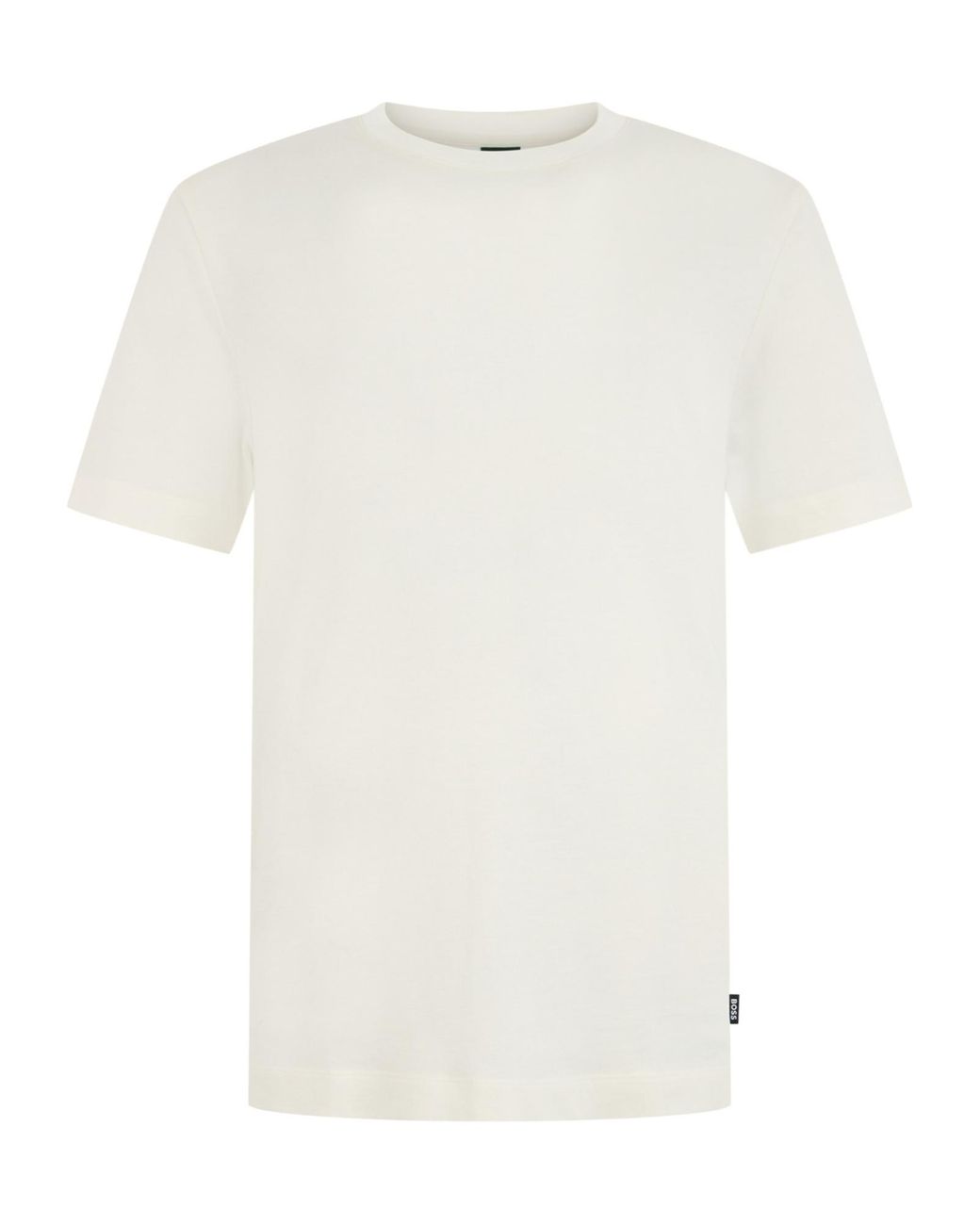 Boss White Crew-Neck T-Shirt for men