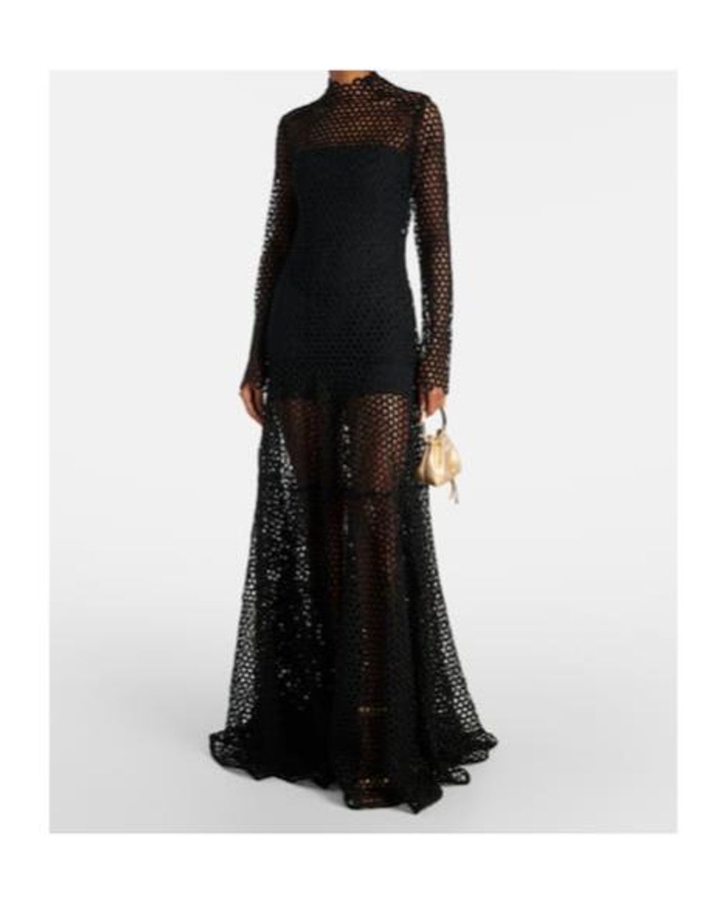 David Koma Black Knotted Long Dress