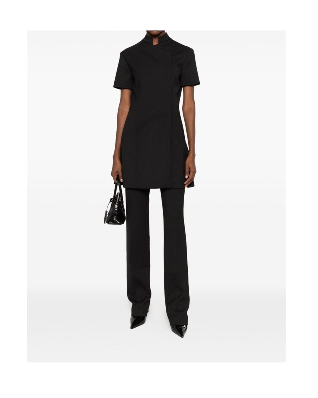 Coperni Black Pleated-Detail Zip-Fly Casual Trousers
