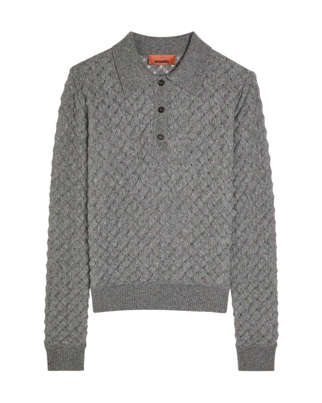 Missoni Gray Simple Cashmere Top