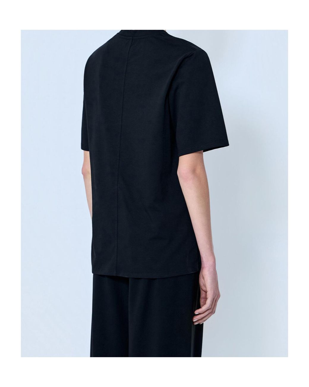 The Row Black Crewneck T-Shirt