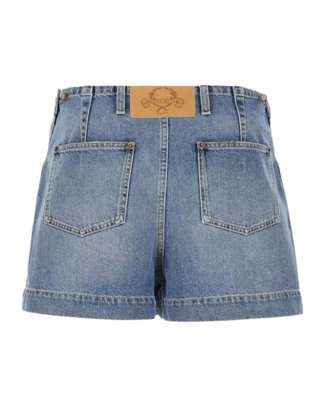 Moschino Blue Button-Fastening Denim Shorts