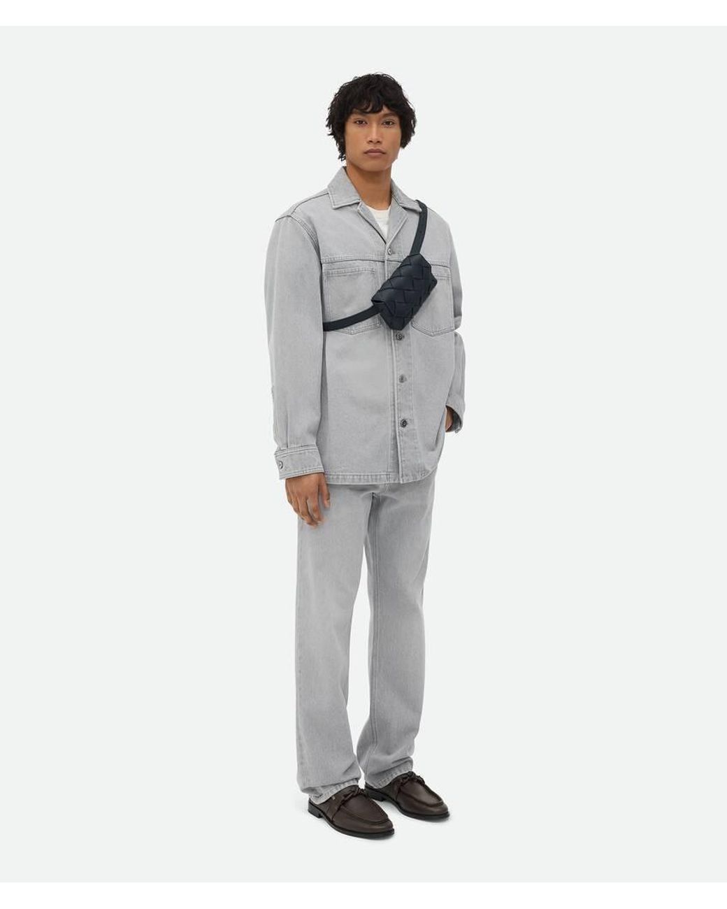 Bottega Veneta Blue Diago Belt Bag for men