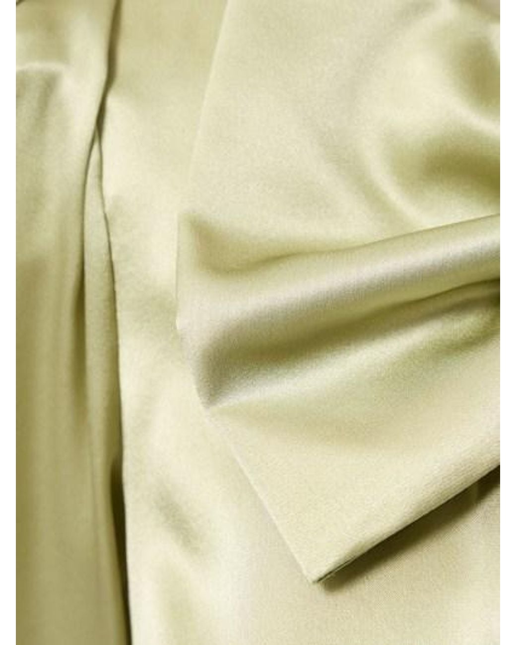 Alessandra Rich Green Bow Long-Sleeved Dress